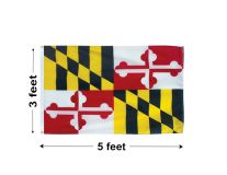 3'x5' Maryland Nylon Outdoor Flag