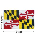 4'x6' Maryland Nylon Outdoor Flag