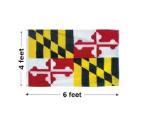 4'x6' Maryland Nylon Outdoor Flag