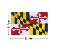 8'x12' Maryland Nylon Outdoor Flag