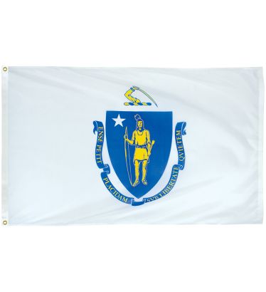 4'x6' Massachusetts Polyester Outdoor Flag