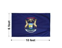 6'x10' Michigan Nylon Outdoor Flag