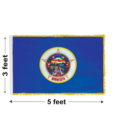 3'x5' Minnesota Indoor Nylon Flag 