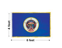 4'x6' Minnesota Indoor Nylon Flag 