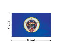 5'x8' Minnesota Nylon Outdoor Flag