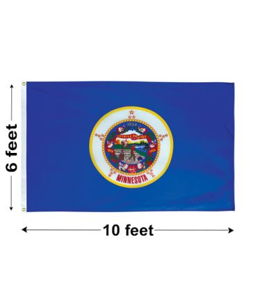 6'x10' Minnesota Nylon Outdoor Flag