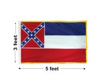 3'x5' Mississippi Indoor Nylon Flag 