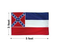 3'x5' Mississippi Nylon Outdoor Flag