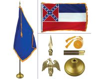 Mississippi 8' Heavy Oak Indoor Flag Kit