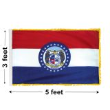 3'x5' Missouri Indoor Nylon Flag 