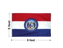 5'x8' Missouri Nylon Outdoor Flag