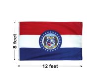 8'x12' Missouri Nylon Outdoor Flag