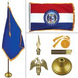 Missouri 8' Heavy Oak Indoor Flag Kit