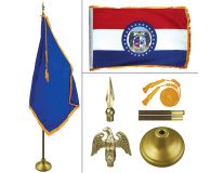 Missouri 8' Heavy Oak Indoor Flag Kit