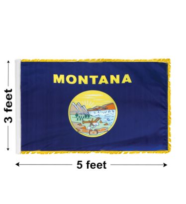 3'x5' Montana Indoor Nylon Flag 