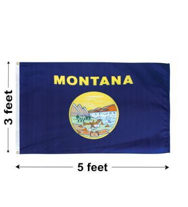 3'x5' Montana Nylon Outdoor Flag