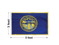 3'x5' Nebraska Indoor Nylon Flag 