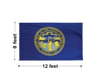 8'x12' Nebraska Nylon Outdoor Flag