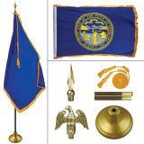 Nebraska 8' Heavy Oak Indoor Flag Kit