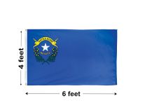 4'x6' Nevada Indoor Nylon Flag 