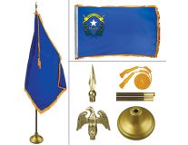 Nevada 8' Heavy Oak Indoor Flag Kit