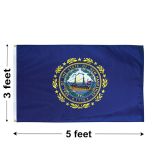 3'x5' New Hampshire Nylon Outdoor Flag