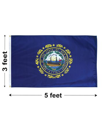 3'x5' New Hampshire Nylon Outdoor Flag