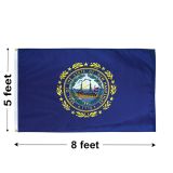 5'x8' New Hampshire Nylon Outdoor Flag