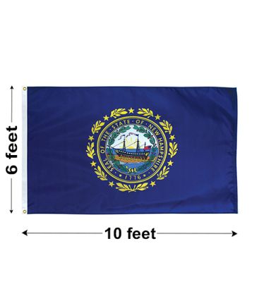 6'x10' New Hampshire Nylon Outdoor Flag