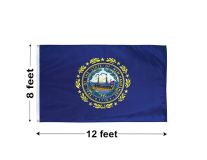 8'x12' New Hampshire Nylon Outdoor Flag