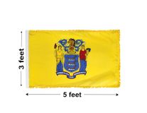 3'x5' New Jersey Indoor Nylon Flag 