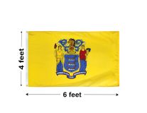 4'x6' New Jersey Nylon Outdoor Flag