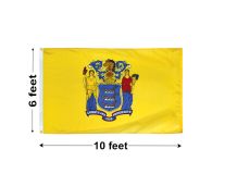 6'x10' New Jersey Nylon Outdoor Flag