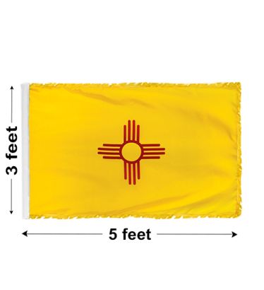 3'x5' New Mexico Indoor Nylon Flag 