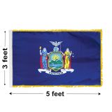 3'x5' New York Indoor Nylon Flag 