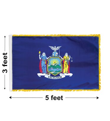 3'x5' New York Indoor Nylon Flag 