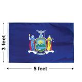 3'x5' New York Polyester Outdoor Flag