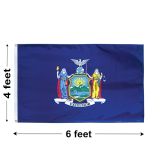 4'x6' New York Nylon Outdoor Flag