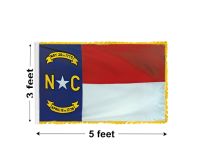 3'x5' North Carolina Indoor Nylon Flag 