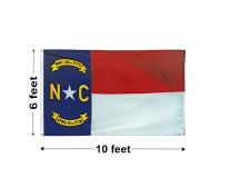 6'x10' North Carolina Nylon Outdoor Flag