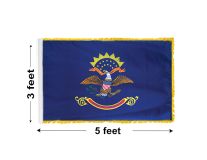 3'x5' North Dakota Indoor Nylon Flag 