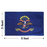 3'x5' North Dakota Polyester Outdoor Flag