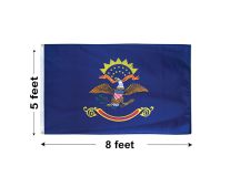 5'x8' North Dakota Nylon Outdoor Flag