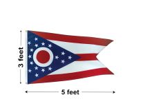 3'x5' Ohio Nylon Outdoor Flag