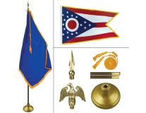 Ohio 8' Heavy Oak Indoor Flag Kit