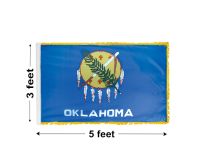 3'x5' Oklahoma Indoor Nylon Flag 