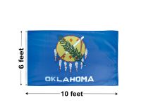 6'x10' Oklahoma Nylon Outdoor Flag