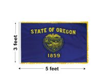 3'x5' Oregon Indoor Nylon Flag 