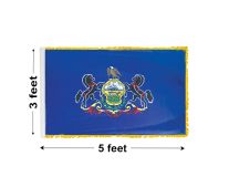 3'x5' Pennsylvania Indoor Nylon Flag 