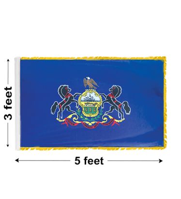 3'x5' Pennsylvania Indoor Nylon Flag 